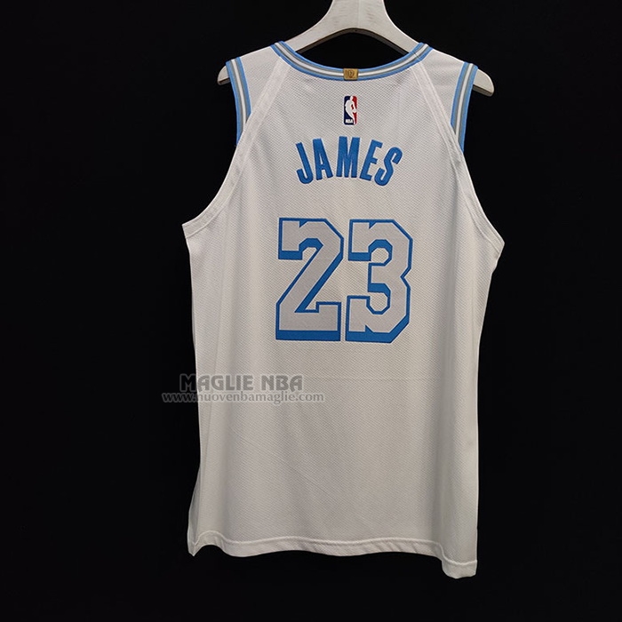 Maglia
 LeBron James NO 23 Los Angeles Lakers Citta
 Autentico
 2020-21 Bianco

